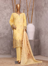 Festive Hues By HZ Textiles Embroidered Silk 3 Piece Stitched Suit HZ26FHDF D-VPE-2602