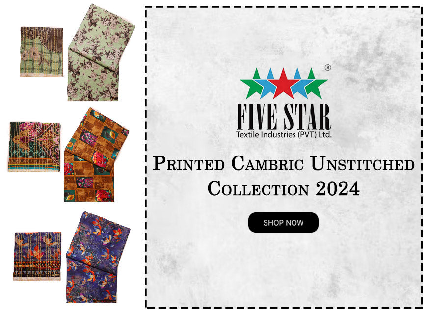 D'Vine By Five Star Digital Printed Lawn Collection 2024 Royal Fashion