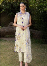 Flora By Gul Ahmed Embroidered Lawn 3 Piece Unstitched Suit GA26FEC D-BM-62035