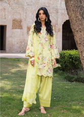Flora By Gul Ahmed Embroidered Lawn 3 Piece Unstitched Suit GA26FEC D-BM-62046