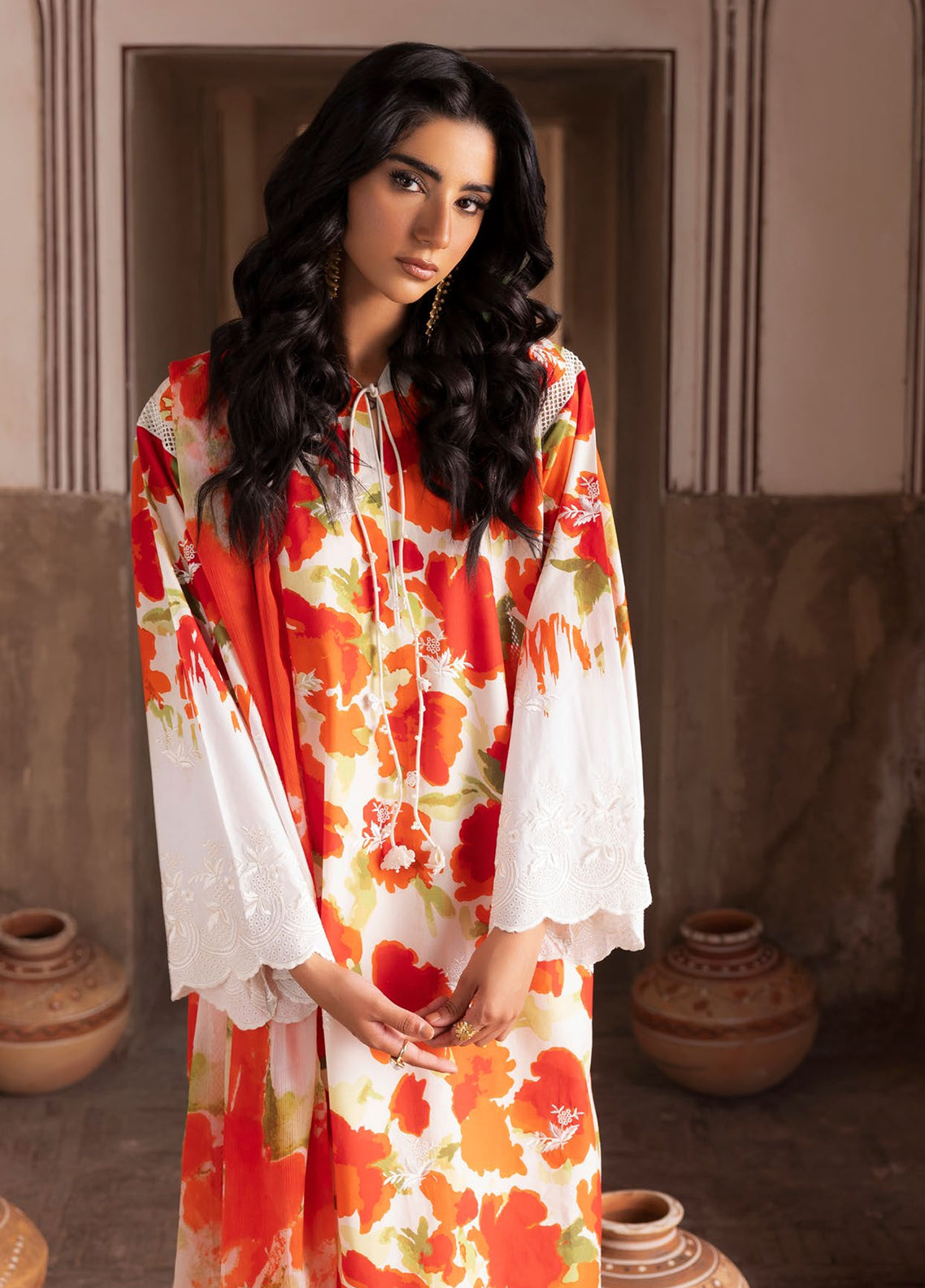 Flora By Gul Ahmed Embroidered Lawn 3 Piece Unstitched Suit GA26FEC D-BM-62056 Flora By Gul Ahmed Embroidered Lawn 3 Piece Unstitched Suit GA26FEC D-BM-62056