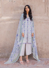 Flora By Gul Ahmed Embroidered Lawn 3 Piece Unstitched Suit GA26FEC D-BM-62065