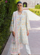 Flora By Gul Ahmed Embroidered Lawn 3 Piece Unstitched Suit GA26FEC D-BM-62066