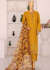 Floral Vibes By HZ Textile Embroidered Appliquekari Lawn 3 Piece Unstitched Suit HZ26FVAE D-FVE-01