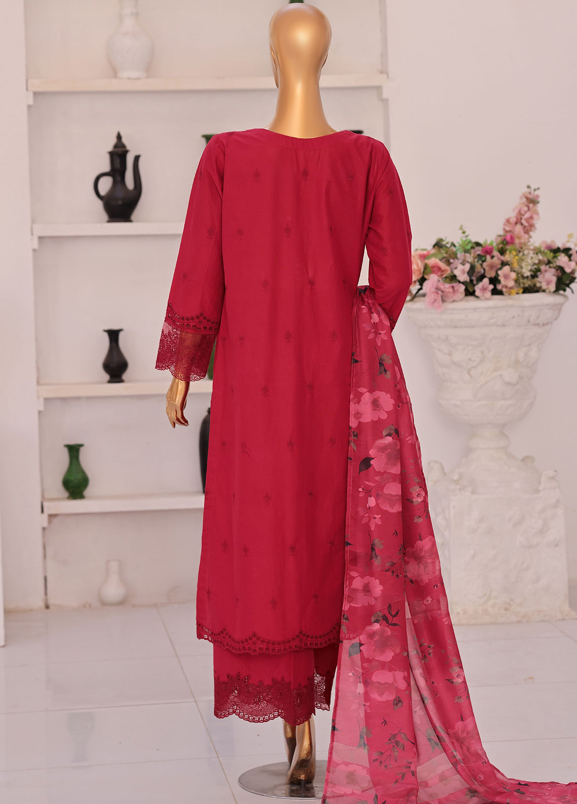 Floral Vibes By HZ Textile Embroidered Appliquekari Lawn 3 Piece Unstitched Suit HZ26FVAE D-FVE-05 Floral Vibes By HZ Textile Embroidered Appliquekari Lawn 3 Piece Unstitched Suit HZ26FVAE D-FVE-05