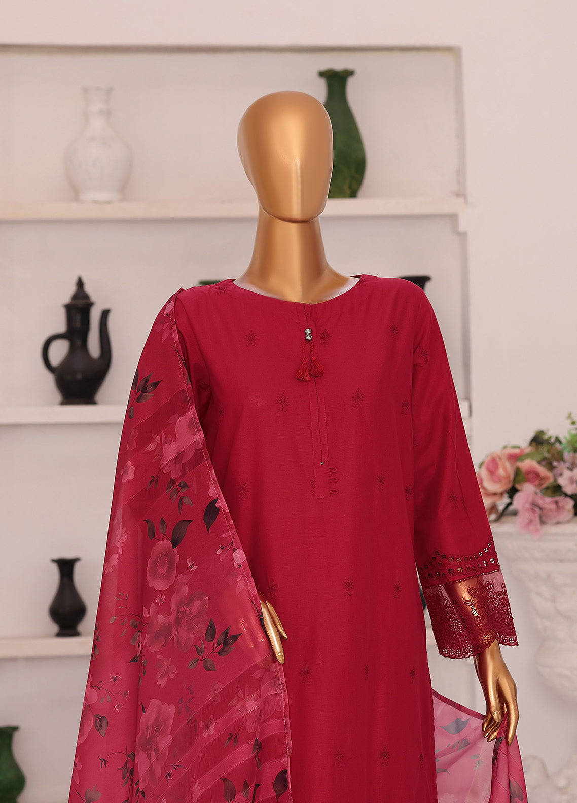 Floral Vibes By HZ Textile Embroidered Appliquekari Lawn 3 Piece Unstitched Suit HZ26FVAE D-FVE-05 Floral Vibes By HZ Textile Embroidered Appliquekari Lawn 3 Piece Unstitched Suit HZ26FVAE D-FVE-05