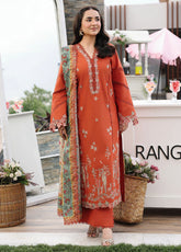 Florence By Rang Rasiya Luxury Embroidered Lawn 3 Piece Unstitched Suit RR26FLEE D-01 ZAHRA