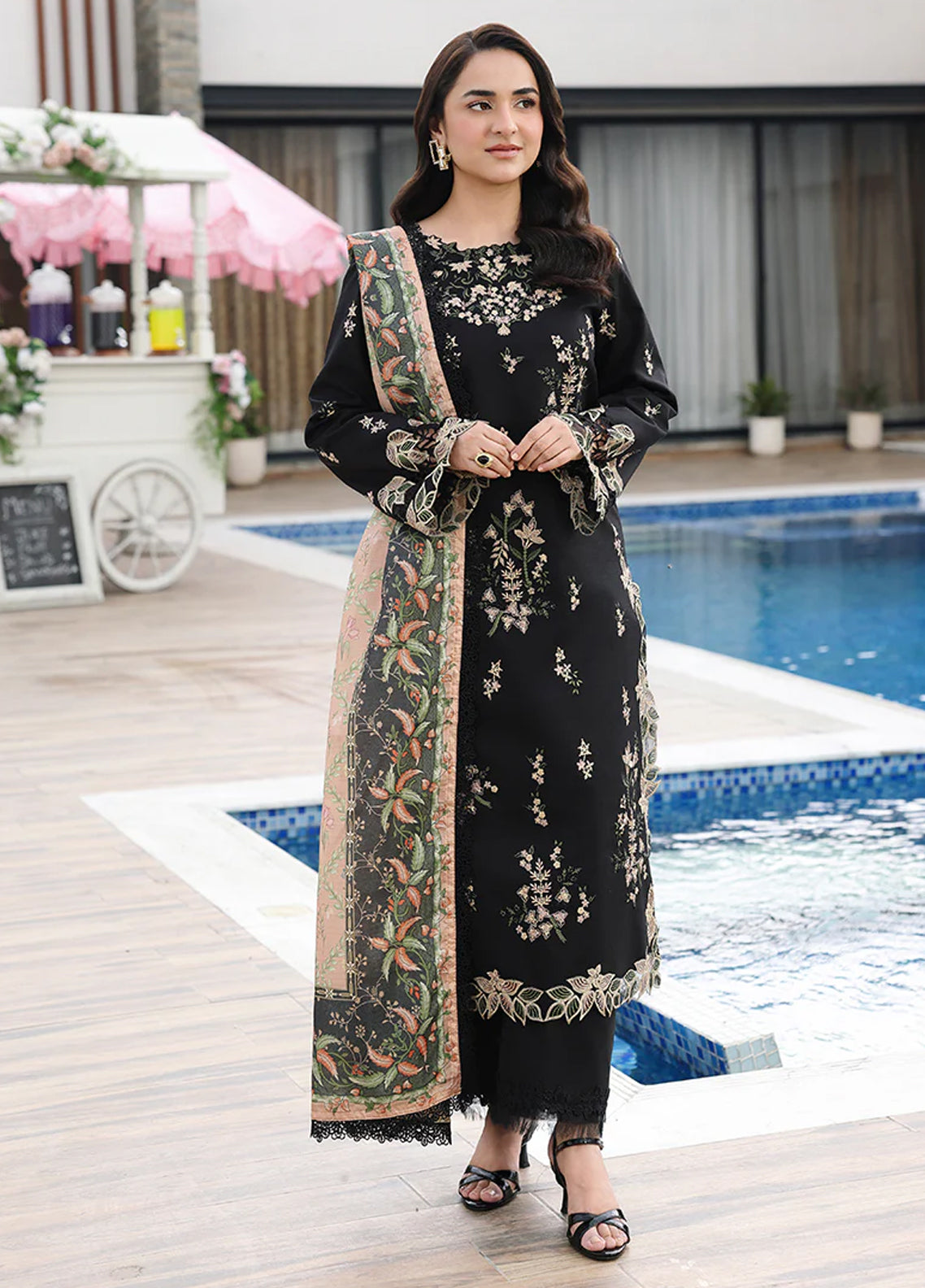 Florence By Rang Rasiya Luxury Embroidered Lawn 3 Piece Unstitched Suit RR26FLEE D-07 AFSANEH Florence By Rang Rasiya Luxury Embroidered Lawn 3 Piece Unstitched Suit RR26FLEE D-07 AFSANEH