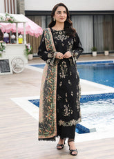 Florence By Rang Rasiya Luxury Embroidered Lawn 3 Piece Unstitched Suit RR26FLEE D-07 AFSANEH
