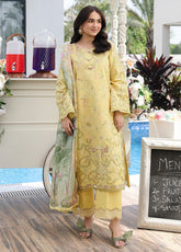 Florence By Rang Rasiya Luxury Embroidered Lawn 3 Piece Unstitched Suit RR26FLEE D-13 YUMNA