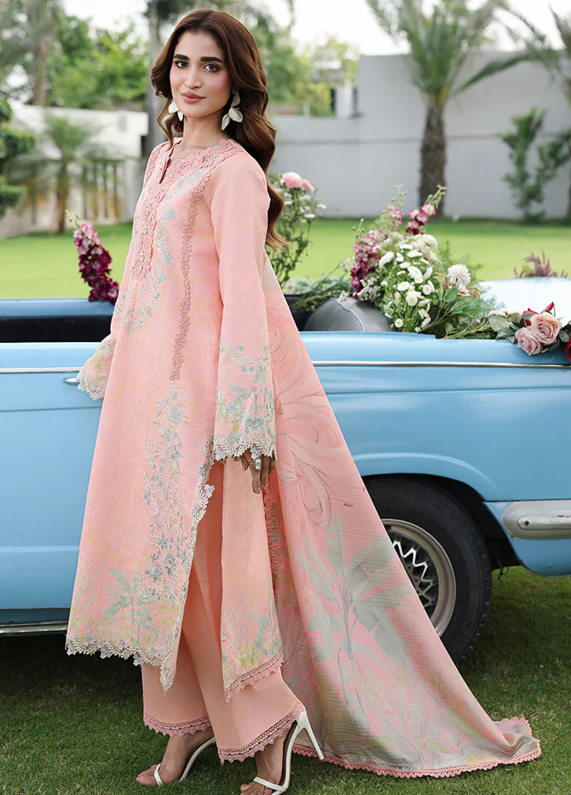 Florence By Rang Rasiya Luxury Embroidered Lawn 3 Piece Unstitched Suit RR26FLEE D-14 LALEH Florence By Rang Rasiya Luxury Embroidered Lawn 3 Piece Unstitched Suit RR26FLEE D-14 LALEH