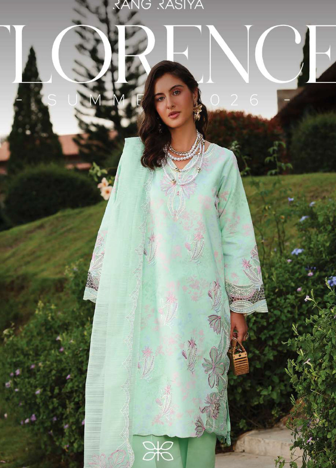 Florence by Rang Rasiya Embroidered Lawn 3 Piece Unstitched Suit RR26FL D-12 Haniya Florence by Rang Rasiya Embroidered Lawn 3 Piece Unstitched Suit RR26FL D-12 Haniya