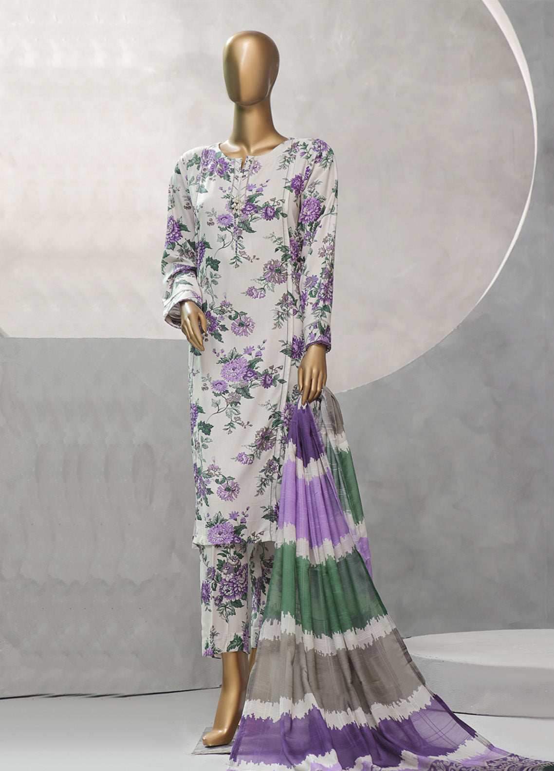 Florence by HZ Textile Printed Linen Suits Stitched 3 Piece - HZ24FPL PLC-901 Florence by HZ Textile Printed Linen Suits Stitched 3 Piece - HZ24FPL PLC-901