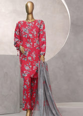 Florence by HZ Textile Printed Linen Suits Stitched 3 Piece - HZ24FPL PLC-905