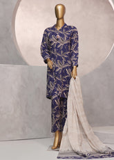 Florence by HZ Textile Printed Linen Suits Stitched 3 Piece - HZ24FPL PLC-907