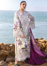 Flow by Crimson Embroidered Lawn Suits Unstitched 3 Piece - CSS25FL 4A BLOOM BOLD