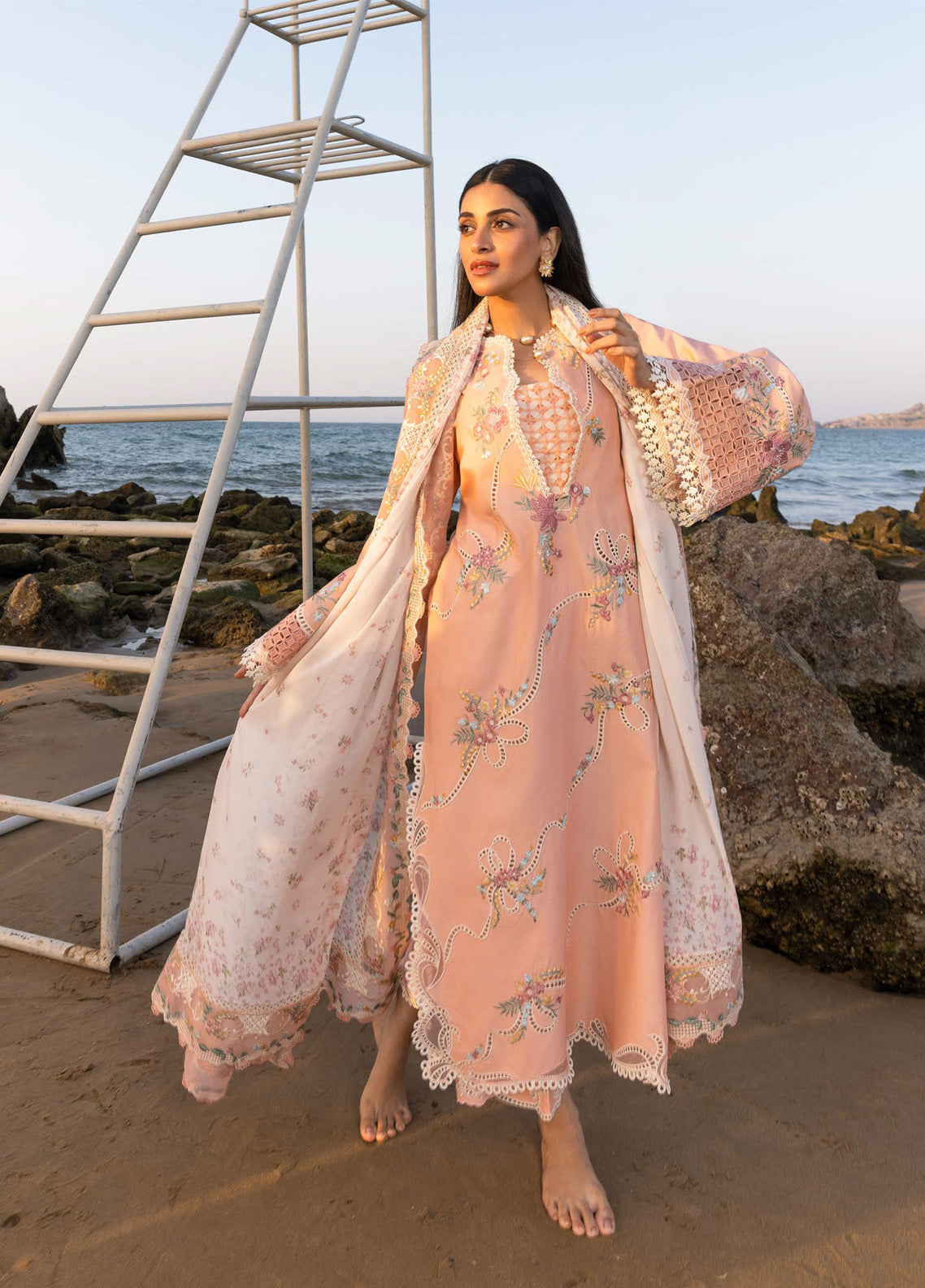 Flow by Crimson Embroidered Lawn Suits Unstitched 3 Piece - CSS25FL 8A TWIRLS AND TIES Flow by Crimson Embroidered Lawn Suits Unstitched 3 Piece - CSS25FL 8A TWIRLS AND TIES