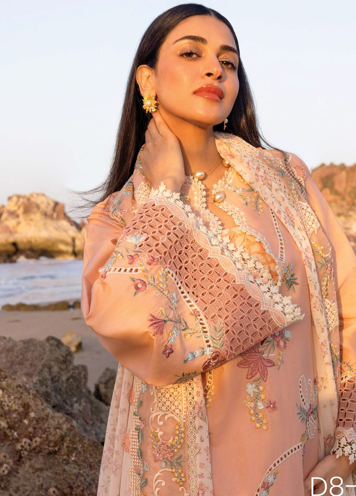 Flow by Crimson Embroidered Lawn Suits Unstitched 3 Piece - CSS25FL 8A TWIRLS AND TIES Flow by Crimson Embroidered Lawn Suits Unstitched 3 Piece - CSS25FL 8A TWIRLS AND TIES