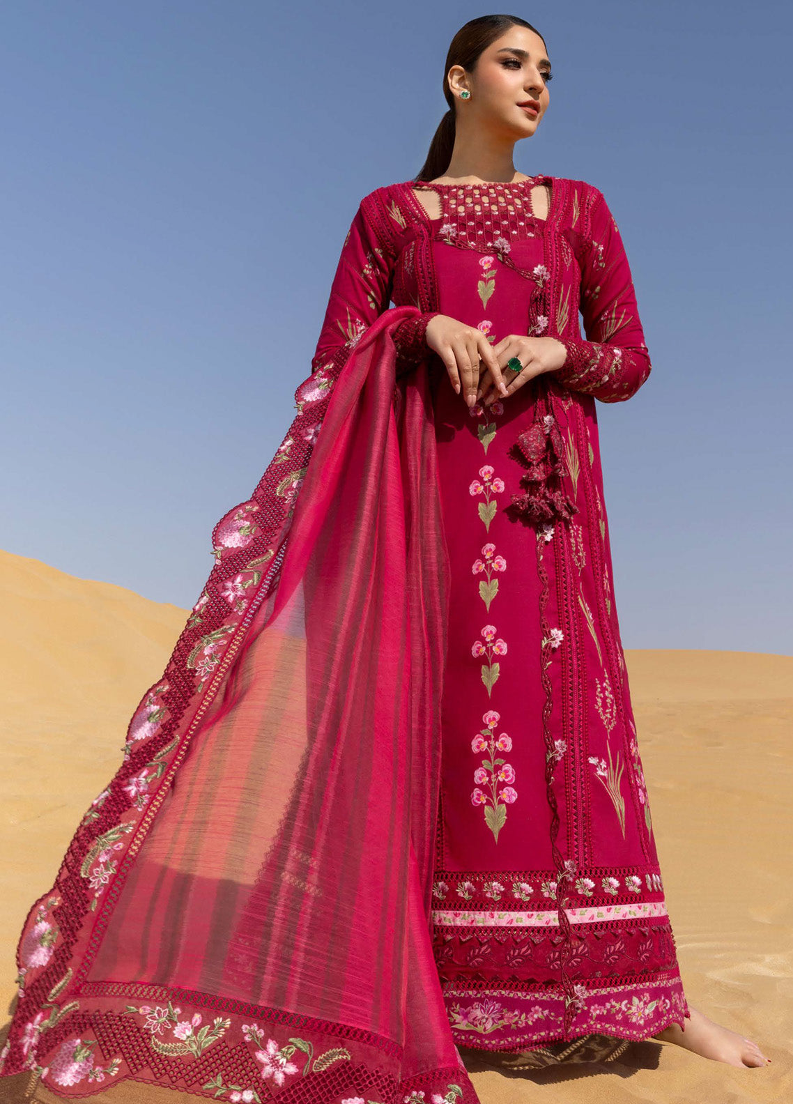 Flow by Crimson Embroidered Lawn Suits Unstitched 3 Piece - CSS25FL 9A ONCE UPON A FLOWER Flow by Crimson Embroidered Lawn Suits Unstitched 3 Piece - CSS25FL 9A ONCE UPON A FLOWER