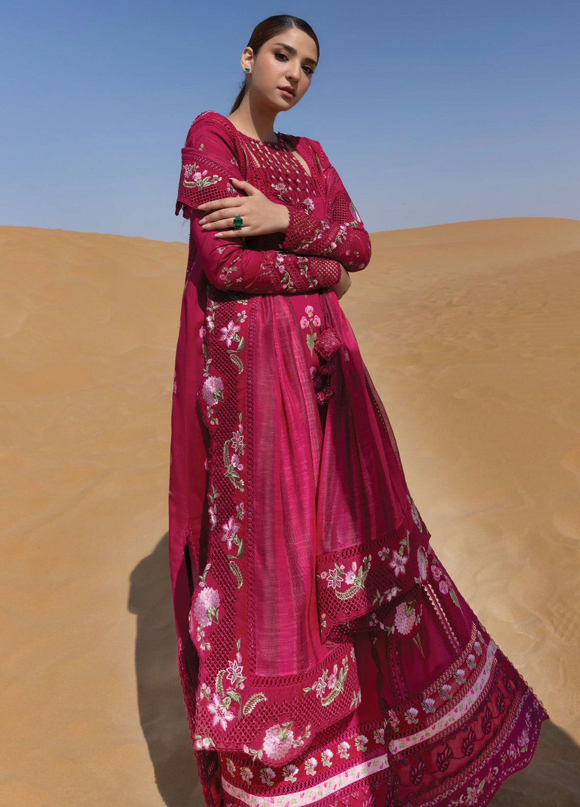 Flow by Crimson Embroidered Lawn Suits Unstitched 3 Piece - CSS25FL 9A ONCE UPON A FLOWER Flow by Crimson Embroidered Lawn Suits Unstitched 3 Piece - CSS25FL 9A ONCE UPON A FLOWER