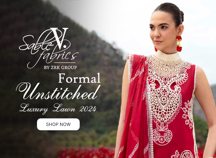Sable Vogue Luxury Embroidered Lawn Collection 2024 Royal Fashion