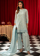 Freesia By Zouj Festive Embroidered Cotton 3 Piece Stitched Suit ZJ26FFE D-00016