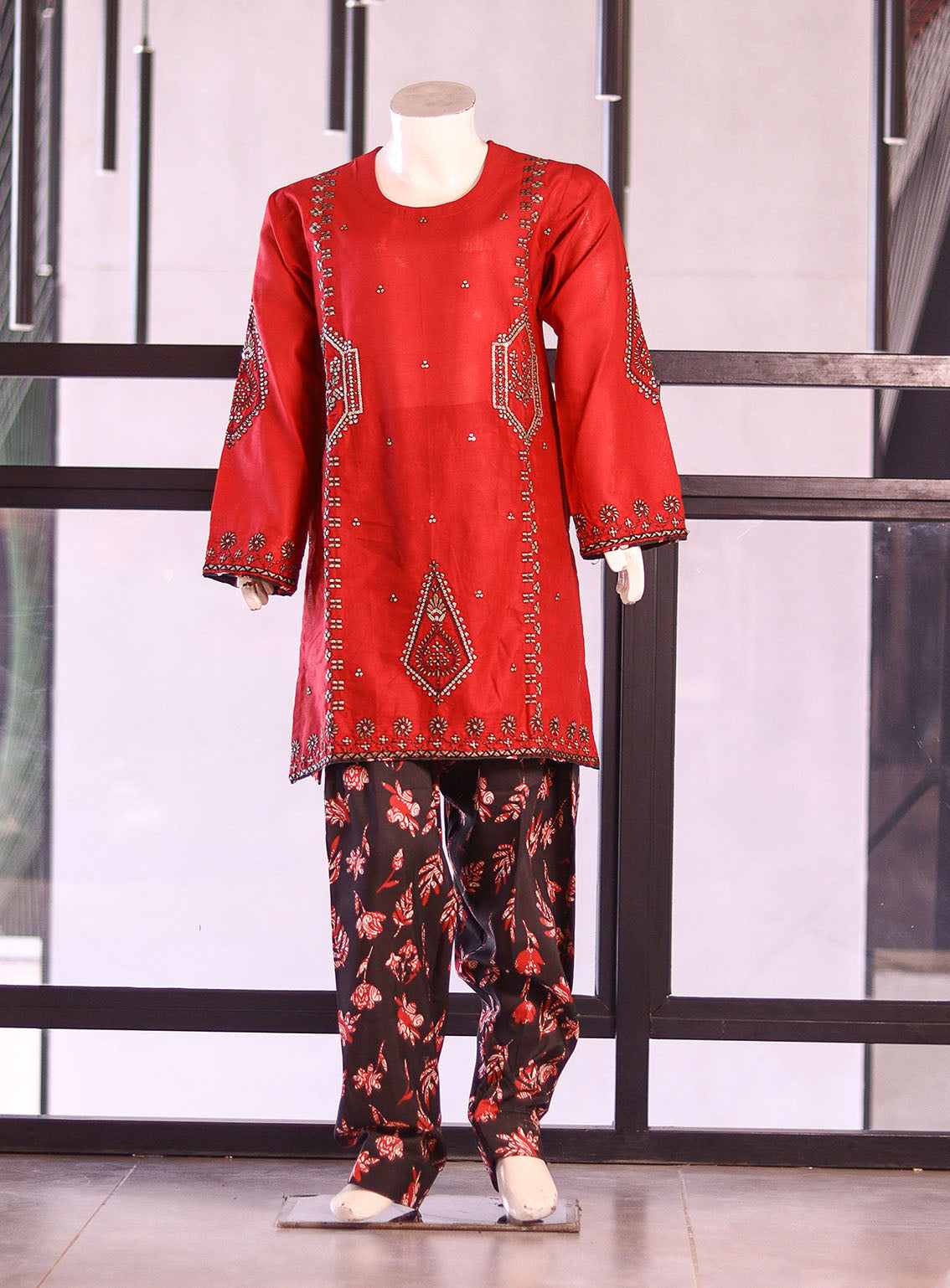 Fresh Birds Fancy Embroidered Cotton Suits Stitched 2 Piece - FB26K&G 90019 RED Fresh Birds Fancy Embroidered Cotton Suits Stitched 2 Piece - FB26K&G 90019 RED