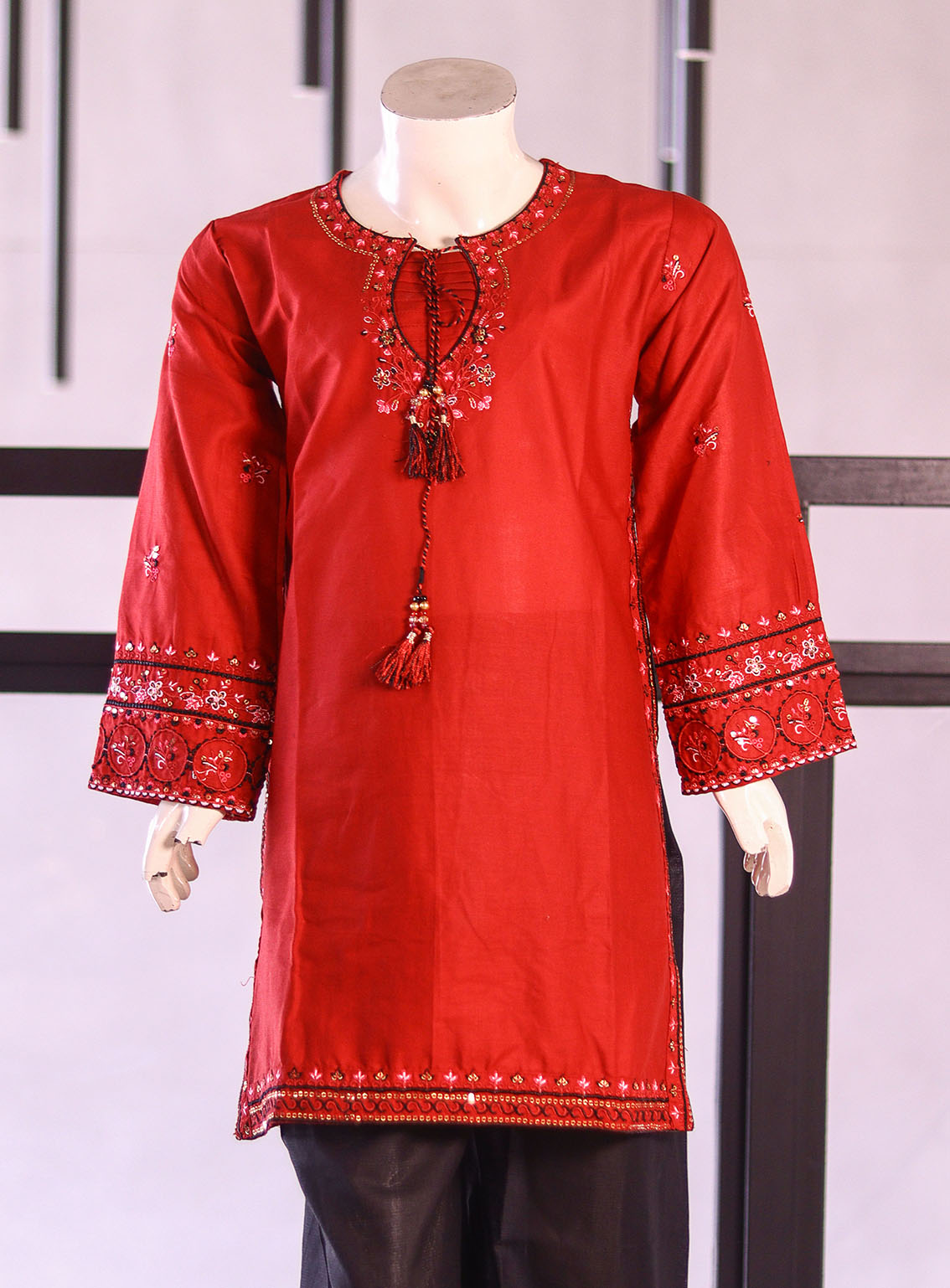 Fresh Birds Fancy Embroidered Cotton Suits Stitched 2 Piece - FB26K&G 90052 RED Fresh Birds Fancy Embroidered Cotton Suits Stitched 2 Piece - FB26K&G 90052 RED