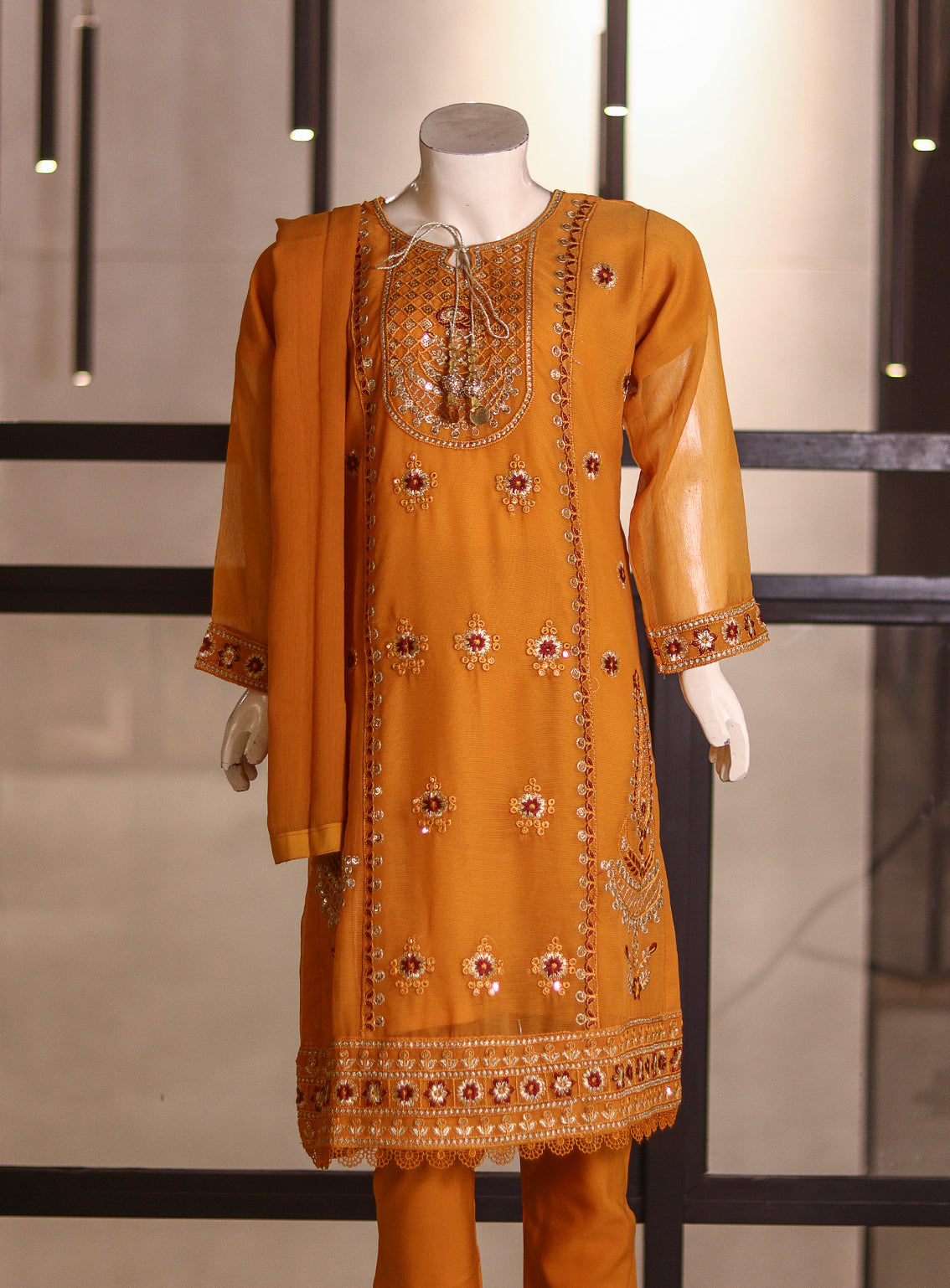 Fresh Birds Fancy Embroidered Chiffon 3 Piece Stitched Suit FB26K&G D-90036-MT Fresh Birds Fancy Embroidered Chiffon 3 Piece Stitched Suit FB26K&G D-90036-MT