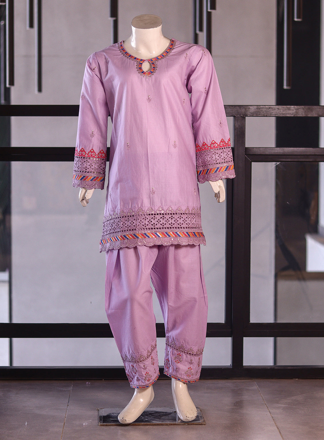 Fresh Birds Fancy Embroidered Cotton 2 Piece Stitched Shirt & Trouser FB26K&G D-90002-LC Fresh Birds Fancy Embroidered Cotton 2 Piece Stitched Shirt & Trouser FB26K&G D-90002-LC