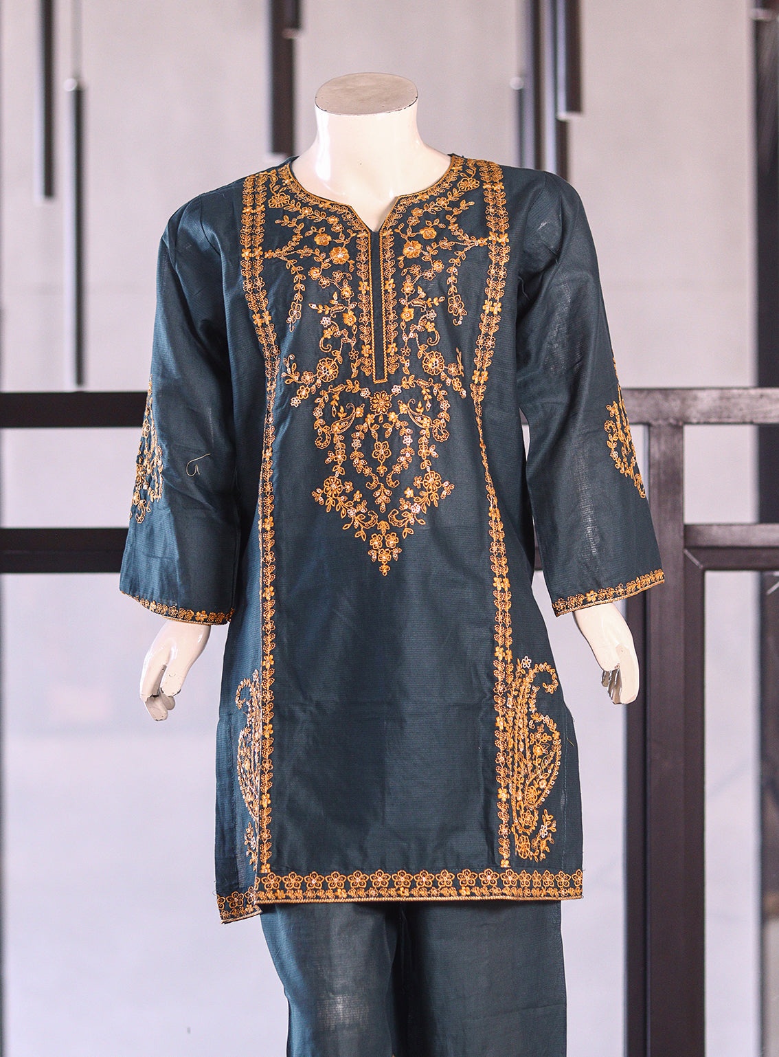 Fresh Birds Fancy Embroidered Cotton 2 Piece Stitched Shirt & Trouser FB26K&G D-90003-KGN Fresh Birds Fancy Embroidered Cotton 2 Piece Stitched Shirt & Trouser FB26K&G D-90003-KGN