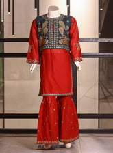 Fresh Birds Fancy Embroidered Cotton 2 Piece Stitched Shirt & Trouser FB26K&G D-90005-SGN
