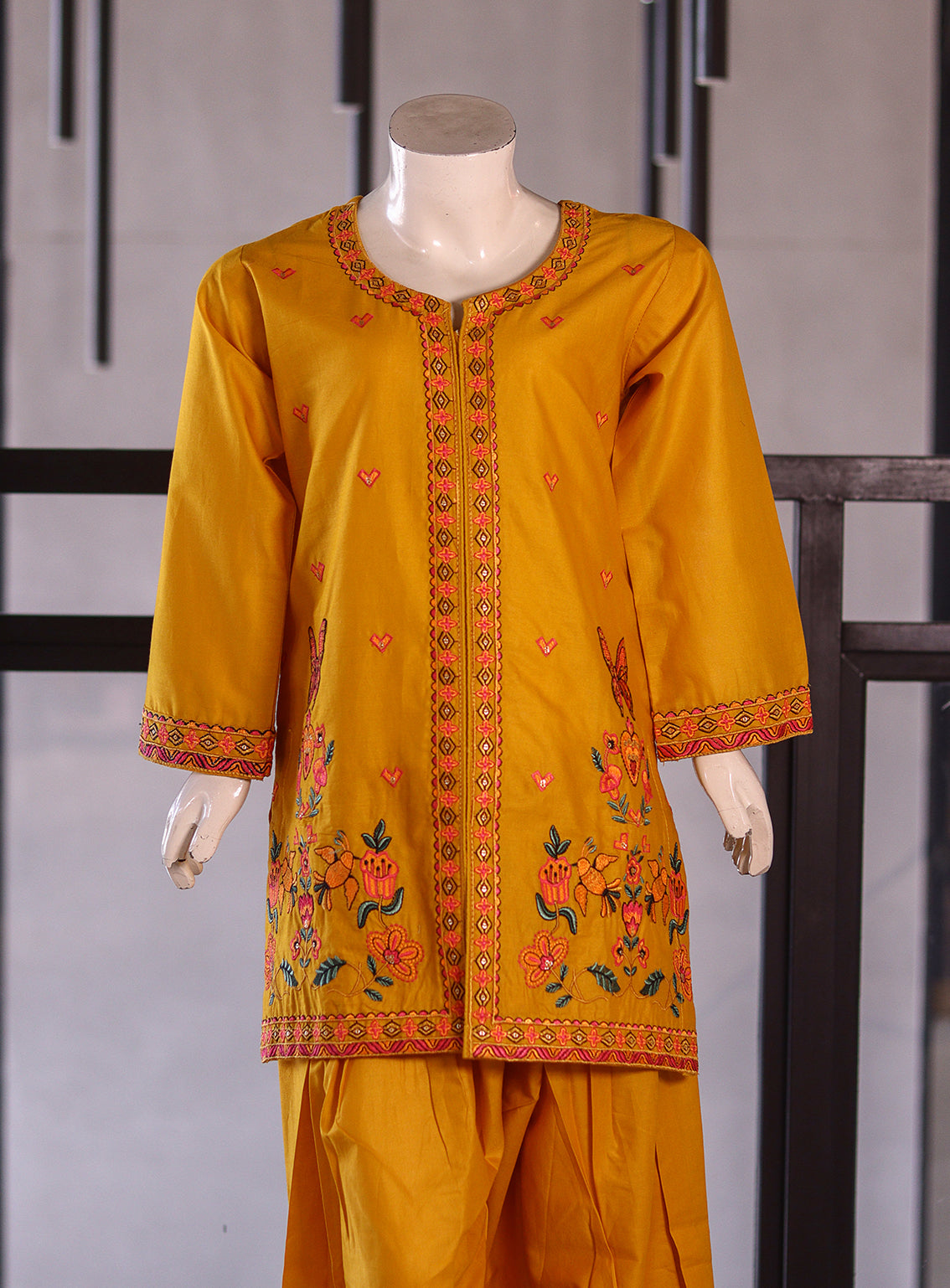 Fresh Birds Fancy Embroidered Cotton 2 Piece Stitched Shirt & Trouser FB26K&G D-90010-MT Fresh Birds Fancy Embroidered Cotton 2 Piece Stitched Shirt & Trouser FB26K&G D-90010-MT