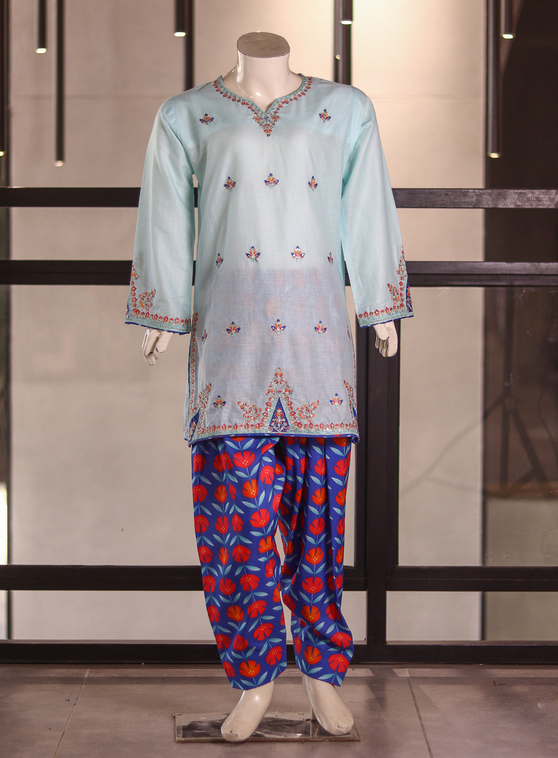 Fresh Birds Fancy Embroidered Cotton 2 Piece Stitched Shirt & Trouser FB26K&G D-90022-FR Fresh Birds Fancy Embroidered Cotton 2 Piece Stitched Shirt & Trouser FB26K&G D-90022-FR