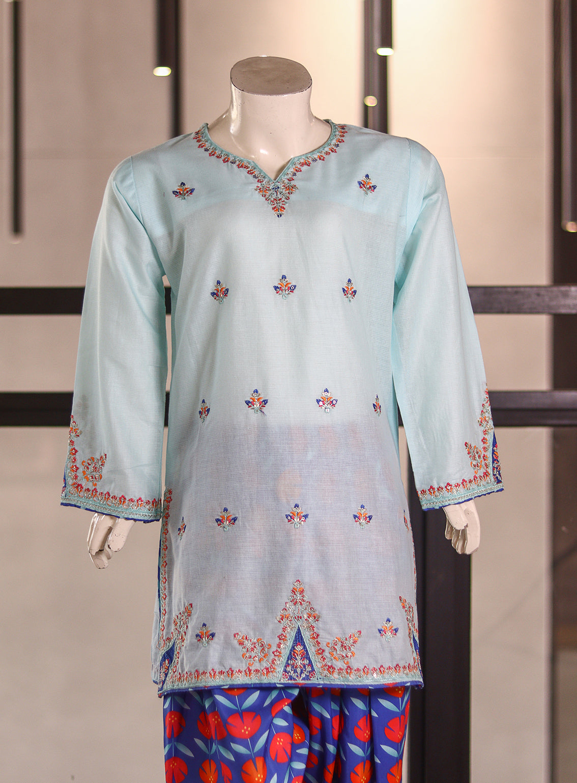Fresh Birds Fancy Embroidered Cotton 2 Piece Stitched Shirt & Trouser FB26K&G D-90022-FR Fresh Birds Fancy Embroidered Cotton 2 Piece Stitched Shirt & Trouser FB26K&G D-90022-FR