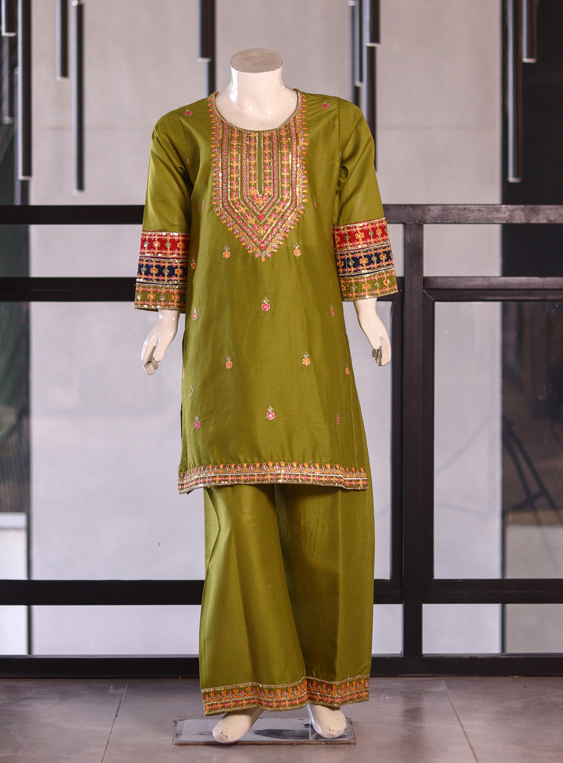 Fresh Birds Fancy Embroidered Cotton 2 Piece Stitched Shirt & Trouser FB26K&G D-90026-DH Fresh Birds Fancy Embroidered Cotton 2 Piece Stitched Shirt & Trouser FB26K&G D-90026-DH
