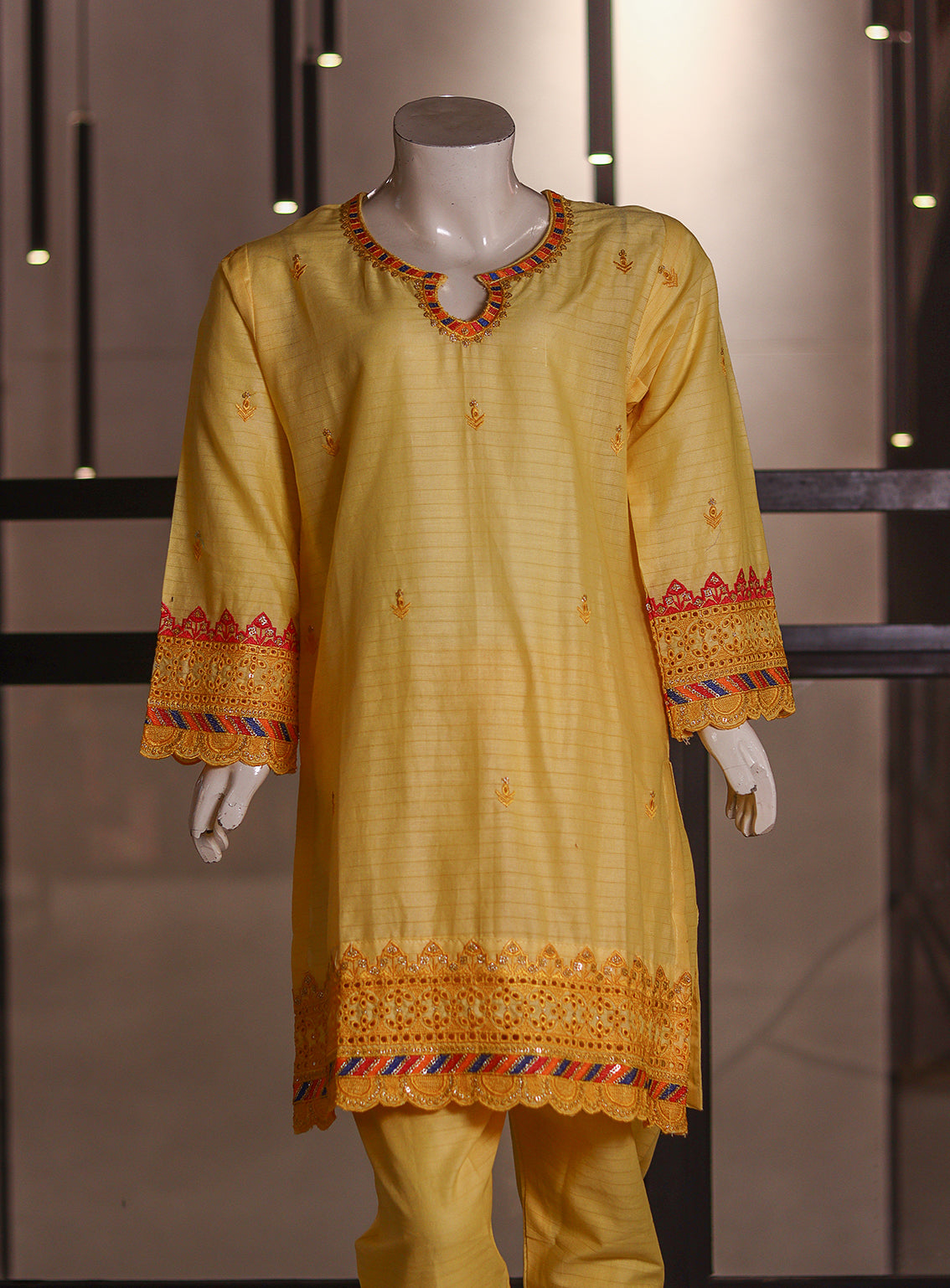 Fresh Birds Fancy Embroidered Cotton 2 Piece Stitched Shirt & Trouser FB26K&G D-90028-LM Fresh Birds Fancy Embroidered Cotton 2 Piece Stitched Shirt & Trouser FB26K&G D-90028-LM
