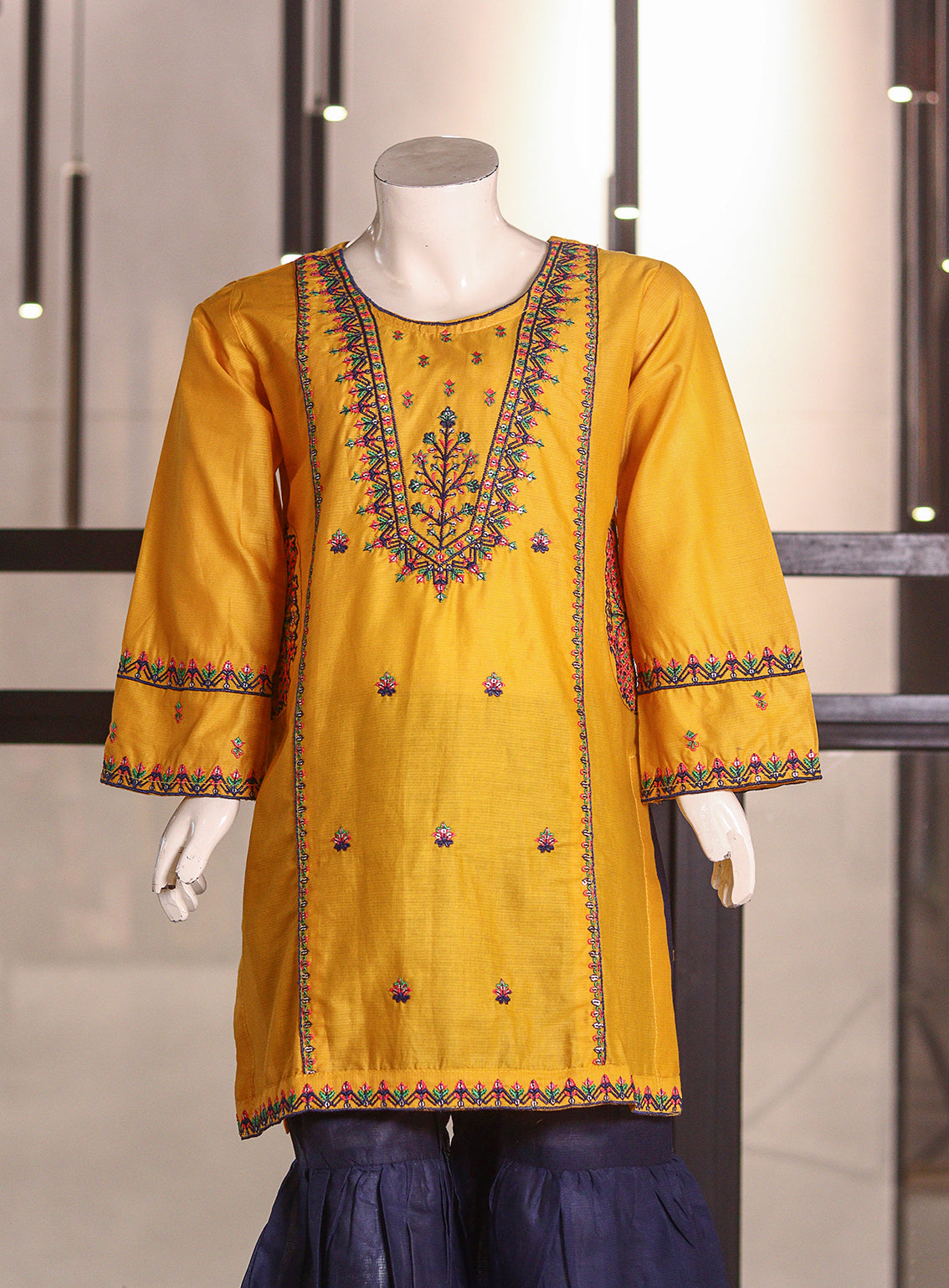 Fresh Birds Fancy Embroidered Cotton 2 Piece Stitched Shirt & Trouser FB26K&G D-90037-YL Fresh Birds Fancy Embroidered Cotton 2 Piece Stitched Shirt & Trouser FB26K&G D-90037-YL