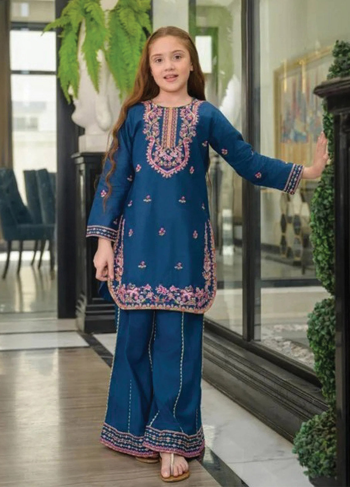 Fresh Birds Fancy Embroidered Cotton Kids 2 Piece Stitched Shirt Trouser FB26KG D-91001 Fresh Birds Fancy Embroidered Cotton Kids 2 Piece Stitched Shirt Trouser FB26KG D-91001