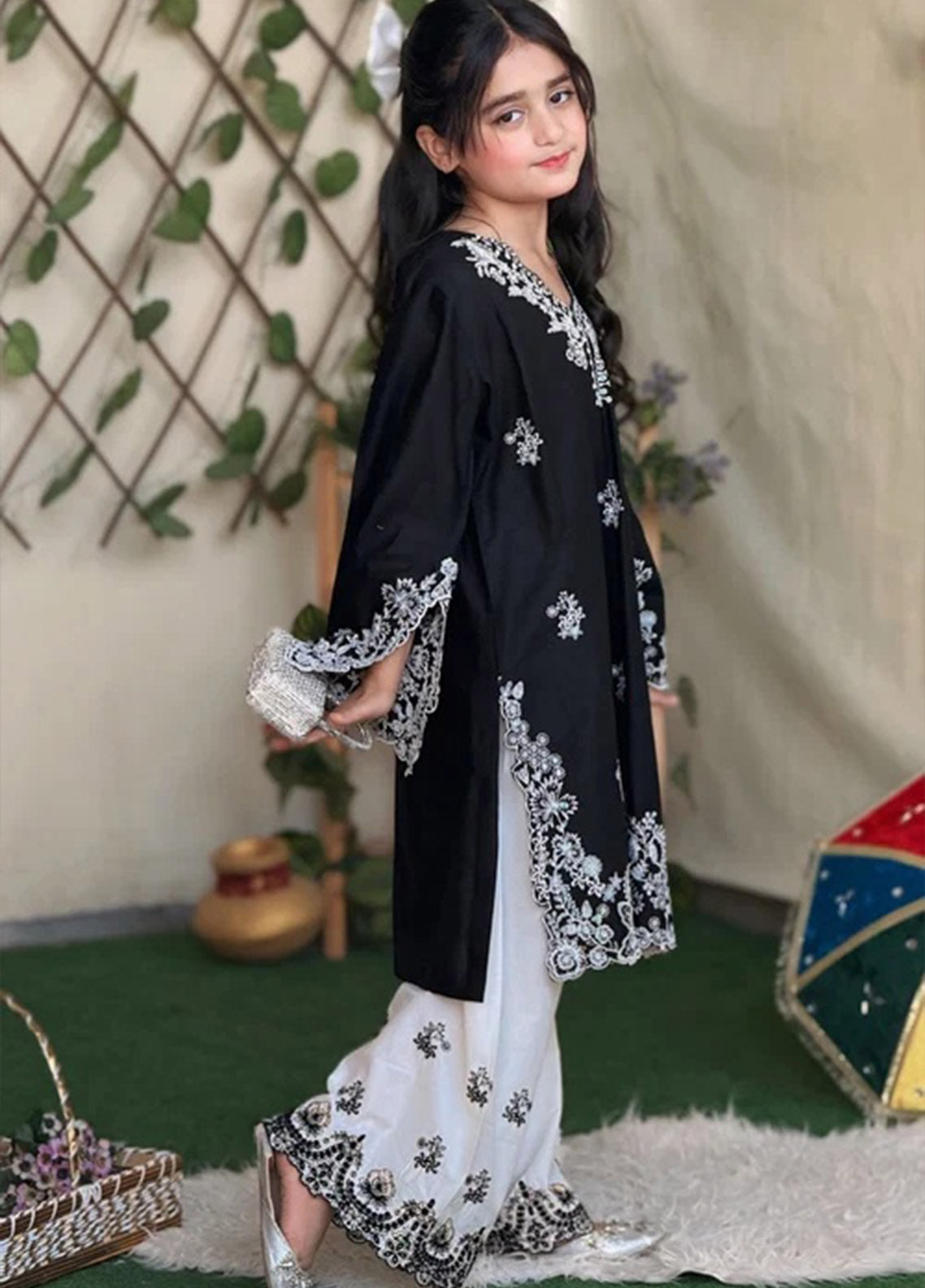 Fresh Birds Fancy Embroidered Cotton Kids 2 Piece Stitched Shirt Trouser FB26KG D-91002 Fresh Birds Fancy Embroidered Cotton Kids 2 Piece Stitched Shirt Trouser FB26KG D-91002