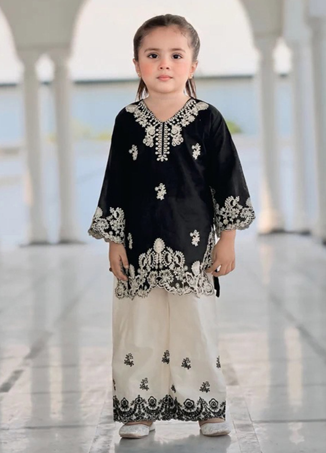 Fresh Birds Fancy Embroidered Cotton Kids 2 Piece Stitched Shirt Trouser FB26KG D-91002 Fresh Birds Fancy Embroidered Cotton Kids 2 Piece Stitched Shirt Trouser FB26KG D-91002