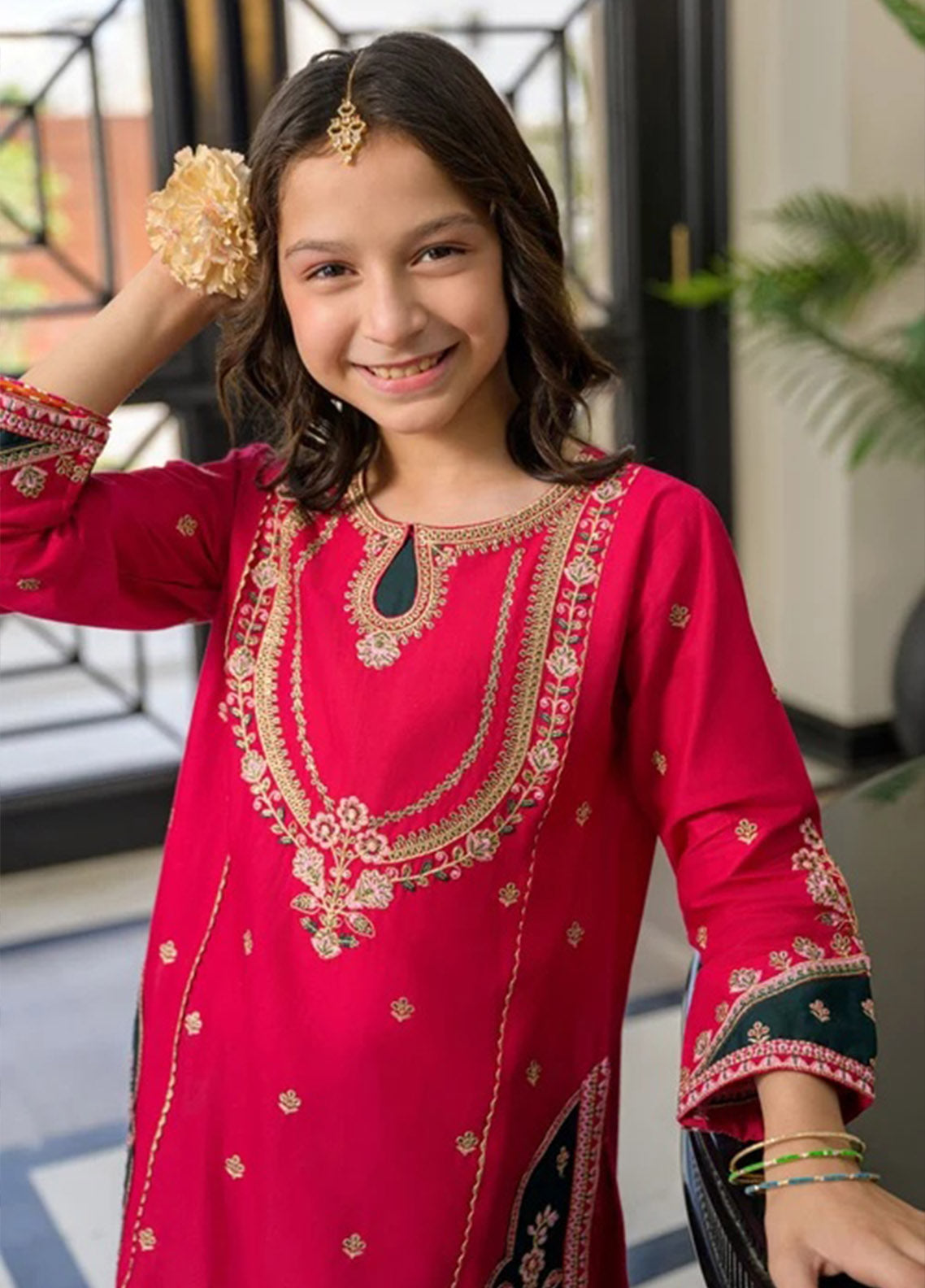 Fresh Birds Fancy Embroidered Cotton Kids 2 Piece Stitched Shirt Trouser FB26KG D-91003 Fresh Birds Fancy Embroidered Cotton Kids 2 Piece Stitched Shirt Trouser FB26KG D-91003