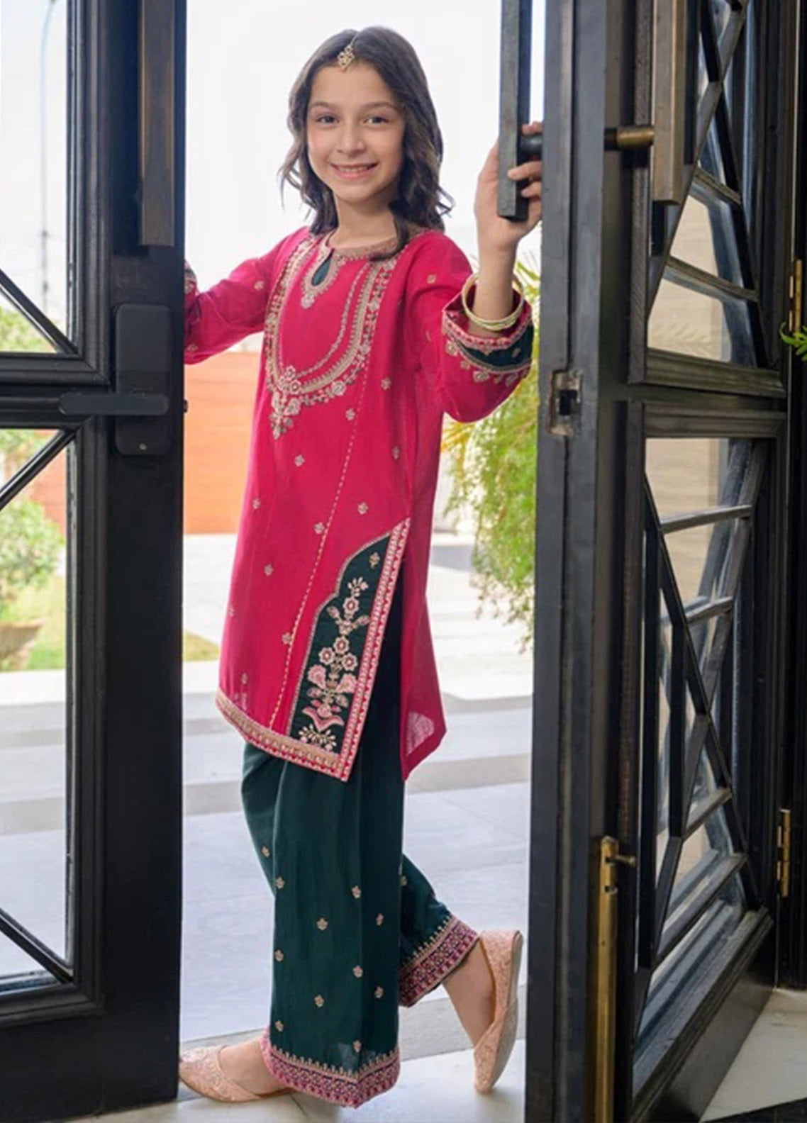 Fresh Birds Fancy Embroidered Cotton Kids 2 Piece Stitched Shirt Trouser FB26KG D-91003 Fresh Birds Fancy Embroidered Cotton Kids 2 Piece Stitched Shirt Trouser FB26KG D-91003