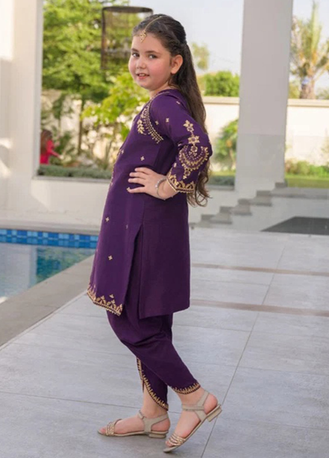 Fresh Birds Fancy Embroidered Cotton Kids 2 Piece Stitched Shirt Trouser FB26KG D-91004 Fresh Birds Fancy Embroidered Cotton Kids 2 Piece Stitched Shirt Trouser FB26KG D-91004
