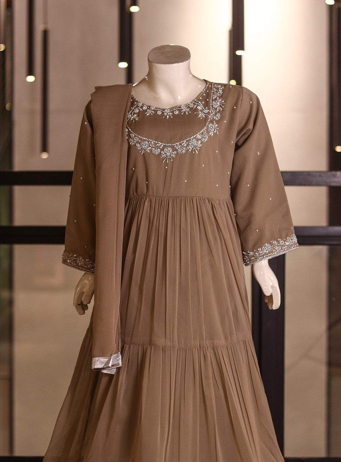 Fresh Birds Fancy Embroidered Raw Silk 3 Piece Stitched Suit FB26K&G D-90035-FW Fresh Birds Fancy Embroidered Raw Silk 3 Piece Stitched Suit FB26K&G D-90035-FW