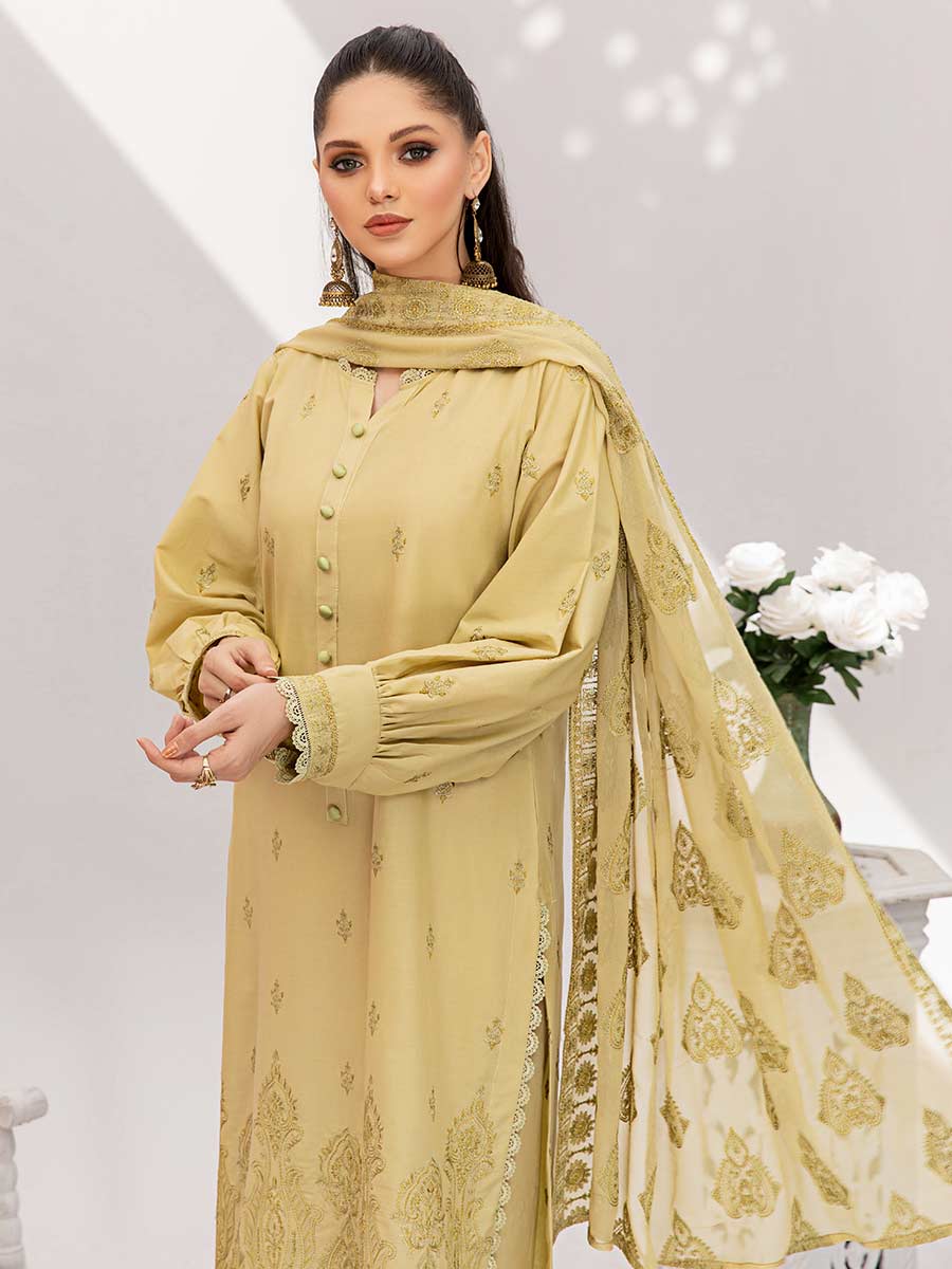 Gul-E-Noor By Aalaya Embroidered Lawn Unstitched 3 Piece Suit - 05 Gul-E-Noor By Aalaya Embroidered Lawn Unstitched 3 Piece Suit - 05