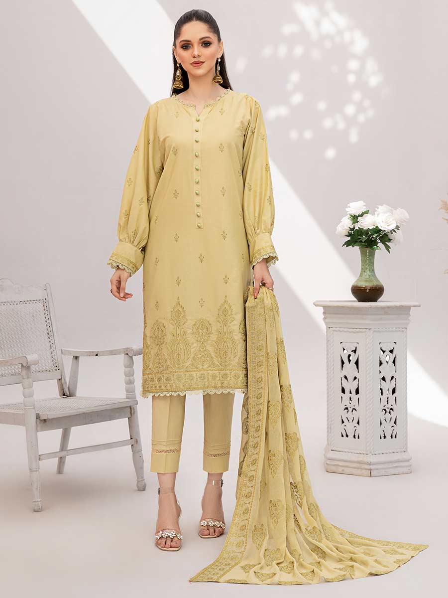 Gul-E-Noor By Aalaya Embroidered Lawn Unstitched 3 Piece Suit - 05 Gul-E-Noor By Aalaya Embroidered Lawn Unstitched 3 Piece Suit - 05