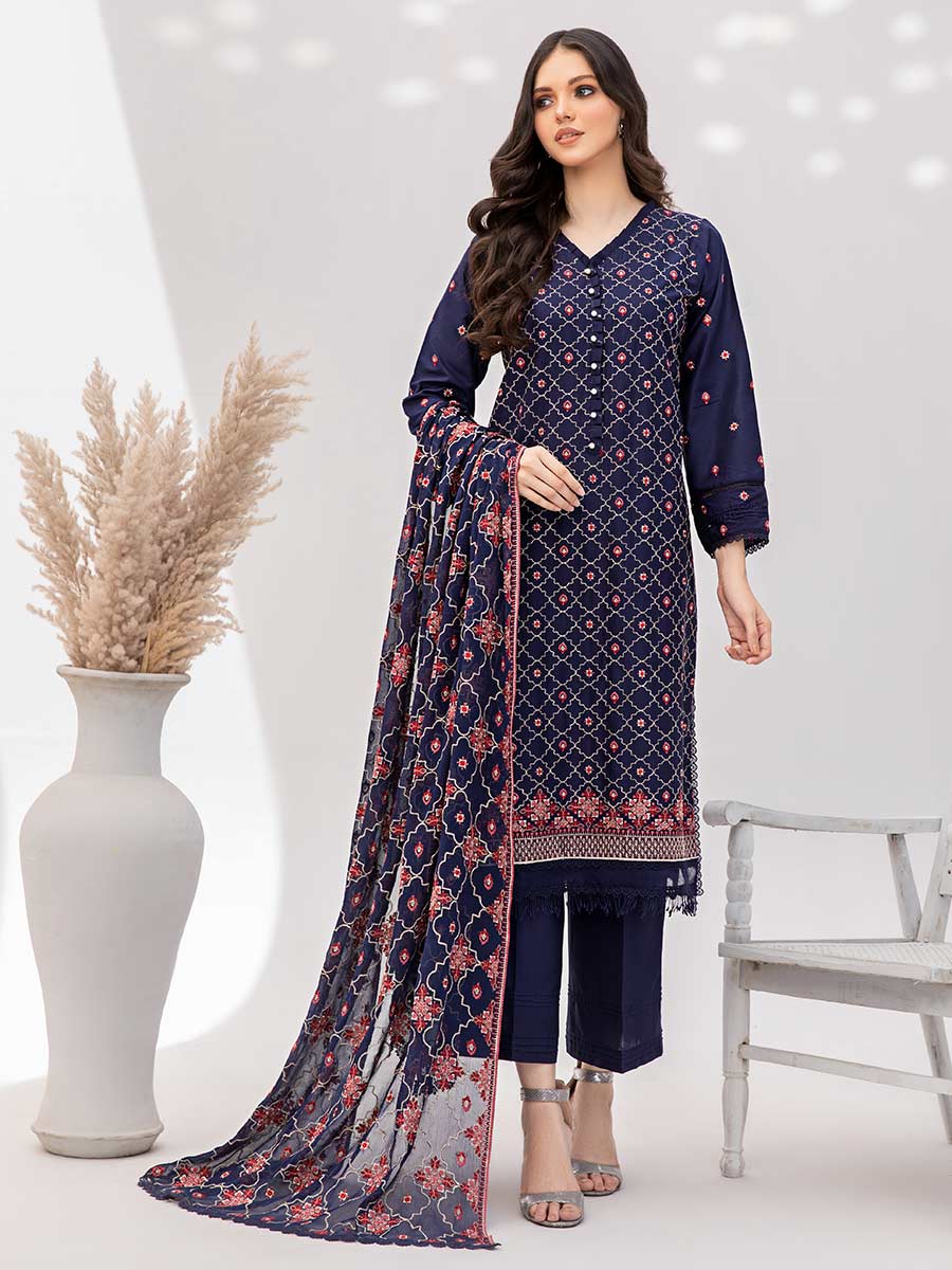 Gul-E-Noor By Aalaya Embroidered Lawn Unstitched 3 Piece Suit - 06 Gul-E-Noor By Aalaya Embroidered Lawn Unstitched 3 Piece Suit - 06