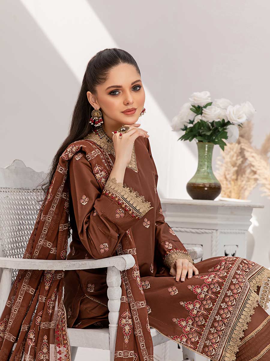 Gul-E-Noor By Aalaya Embroidered Lawn Unstitched 3 Piece Suit - 07 Gul-E-Noor By Aalaya Embroidered Lawn Unstitched 3 Piece Suit - 07