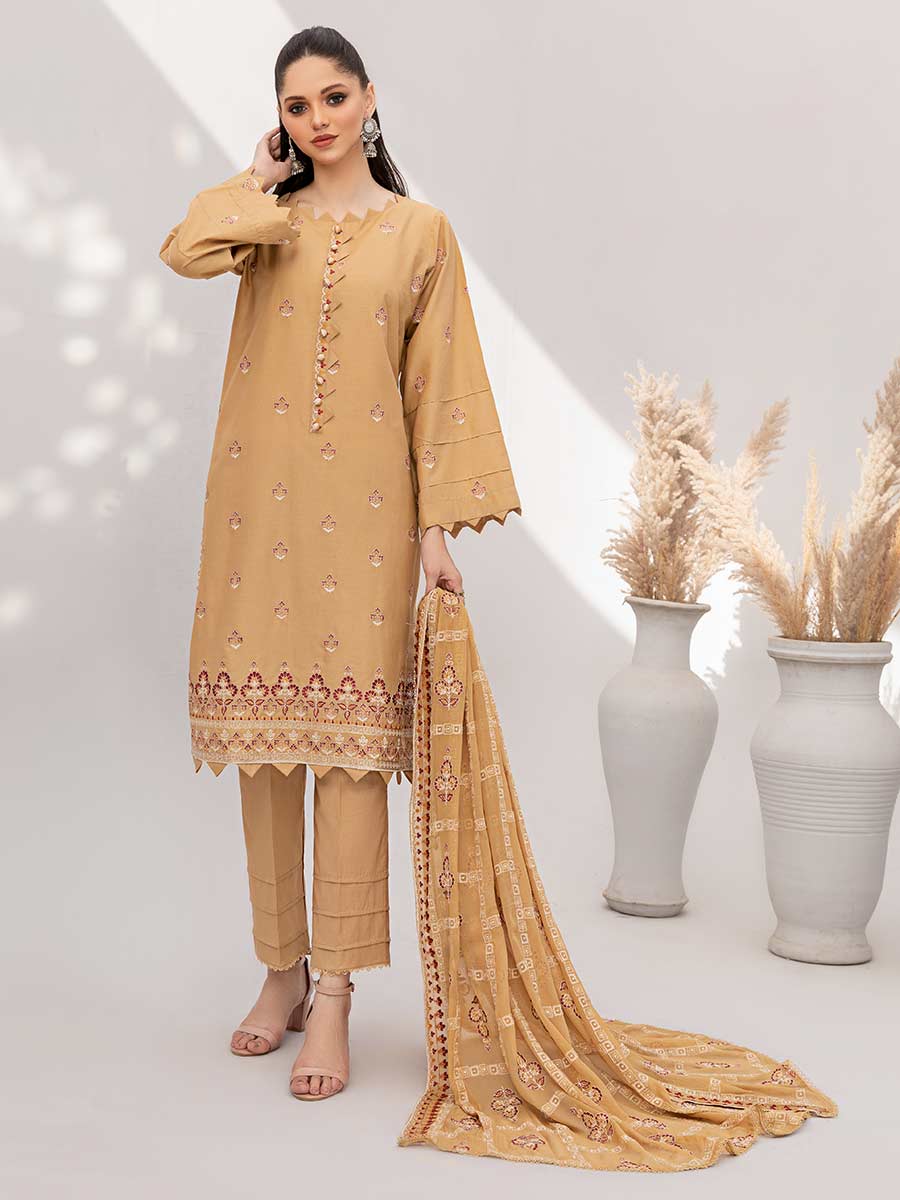 Gul-E-Noor By Aalaya Embroidered Lawn Unstitched 3 Piece Suit - 10 Gul-E-Noor By Aalaya Embroidered Lawn Unstitched 3 Piece Suit - 10
